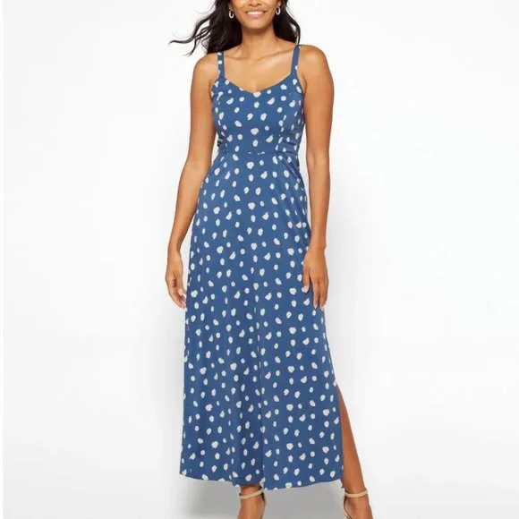chinese dress ladies 41 HAWTHORN Boho Maxi Dress Botanical Short Sleeve Casual Traveler Surplice